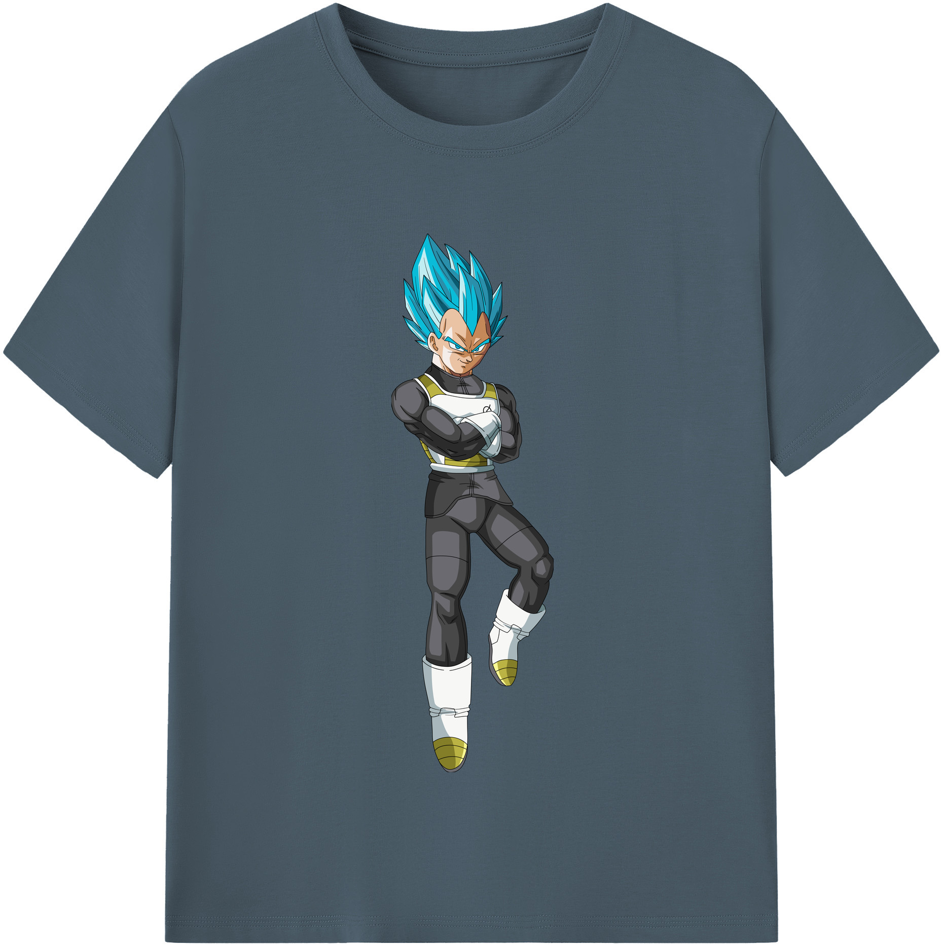 （画像用） ドラゴンボール ベジータ四世（Bejīta Yonsei）DRAGON BALL Vegeta IV 綿100％半袖Tシャツ（フロントプリント）